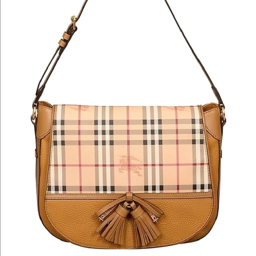 $995 burberry maydown haymarket hobo camel check - Picture 3 of 8